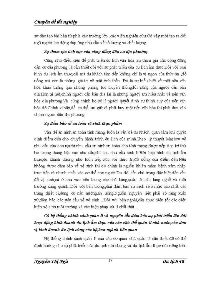 image for page Thực trạng phát triển loại hỡnh du lịch ẩm thực tại Việt Nam hiện nay