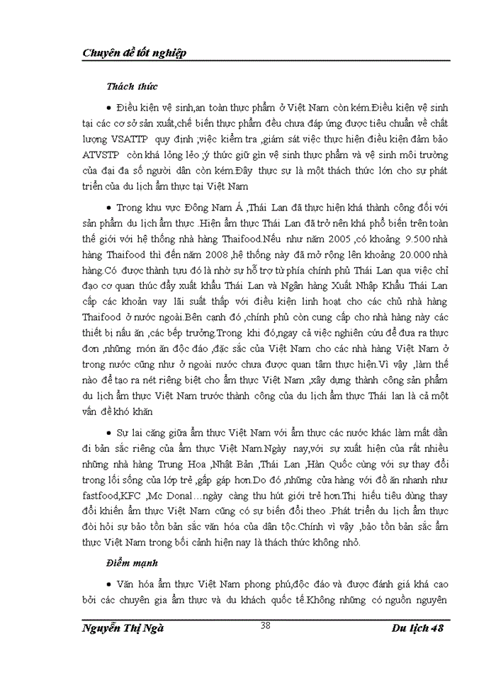 image for page Thực trạng phát triển loại hỡnh du lịch ẩm thực tại Việt Nam hiện nay