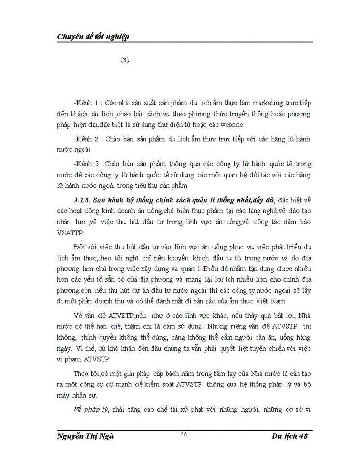 image for page Thực trạng phát triển loại hỡnh du lịch ẩm thực tại Việt Nam hiện nay