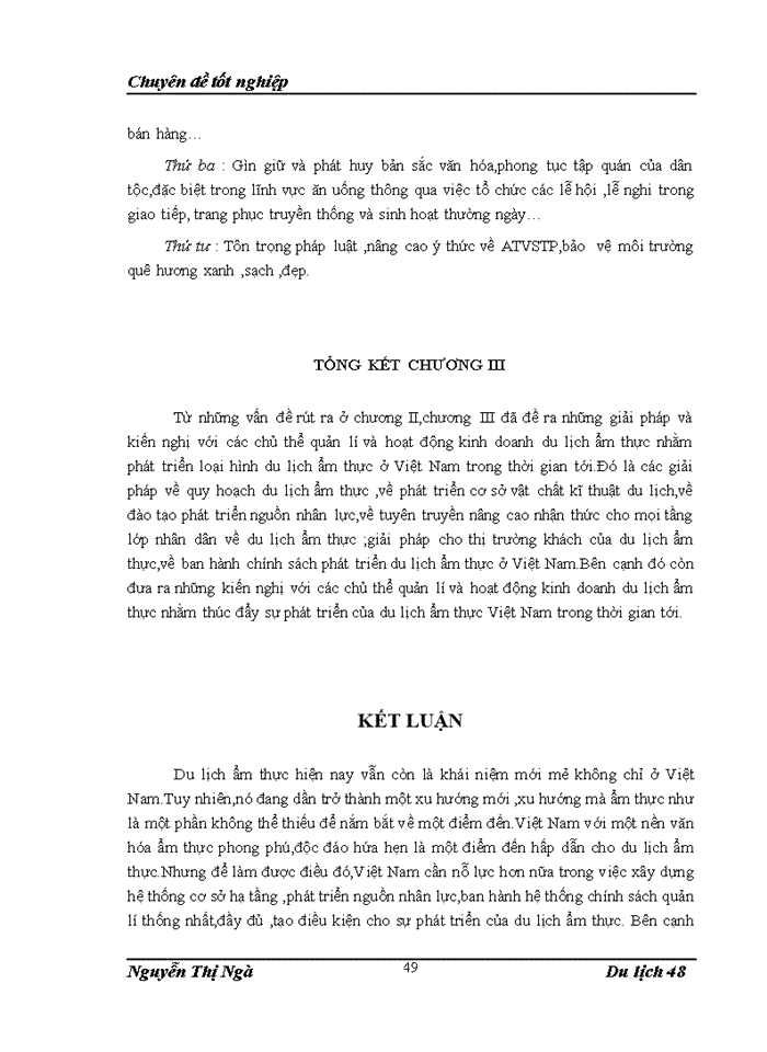 image for page Thực trạng phát triển loại hỡnh du lịch ẩm thực tại Việt Nam hiện nay