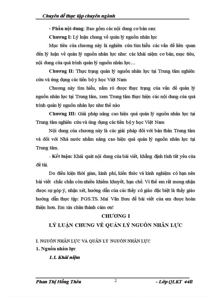 image for page Quản lý nguồn nhân lực tại Trung tõm nghiên cứu và ứng dụng các tiến bộ y học Việt Nam