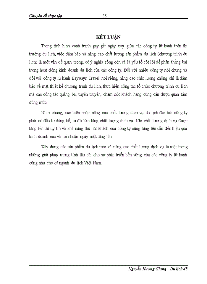 image for page Thực trạng và các giải pháp nhằm nõng cao chất lượng dịch vụ chương trỡnh du lịch tại công ty thương mại và dịch vụ du lịch Thiờn Hà Esy Esyways Travel