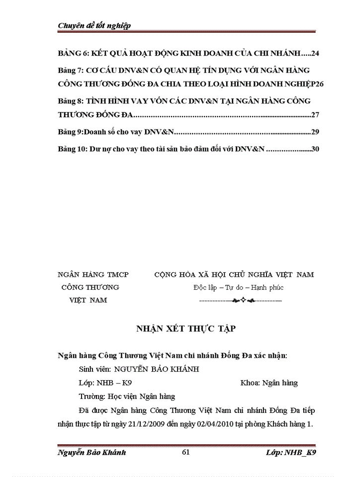 image for page Giải pháp tớn dụng cho DN vừa và nhỏ của ngân hàng công thương Đống Đa