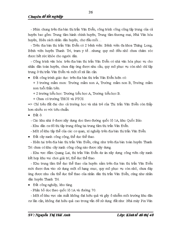 image for page Quy hoạch đụ thị xõy dựng sử dụng đất thị trấn Văn Điển- huyện Thanh Trỡ- Thành phố Hà Nội 2010- 2020