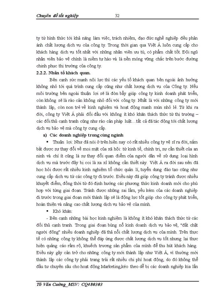 image for page Nõng cao chất lượng dịch vụ bảo vệ tại công ty cổ phần đầu tư thương mại và dịch vụ bảo vệ Việt Á