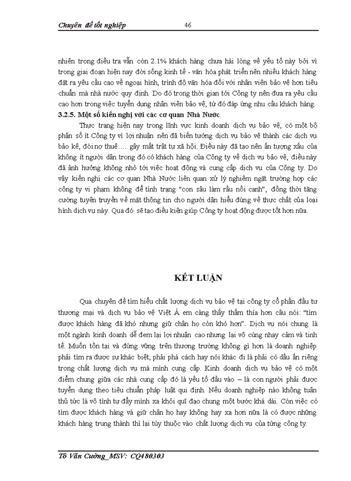 image for page Nõng cao chất lượng dịch vụ bảo vệ tại công ty cổ phần đầu tư thương mại và dịch vụ bảo vệ Việt Á