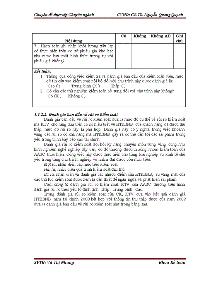 image for page Hoàn thiện đánh giá hệ thống kiểm soỏt nội bộ trong kiểm toán báo cỏo tài chính do công ty trách nhiệm hữu hạn Dịch vụ Tư vấn Tài chính Kế toán và Kiểm toán AASC thực hiện