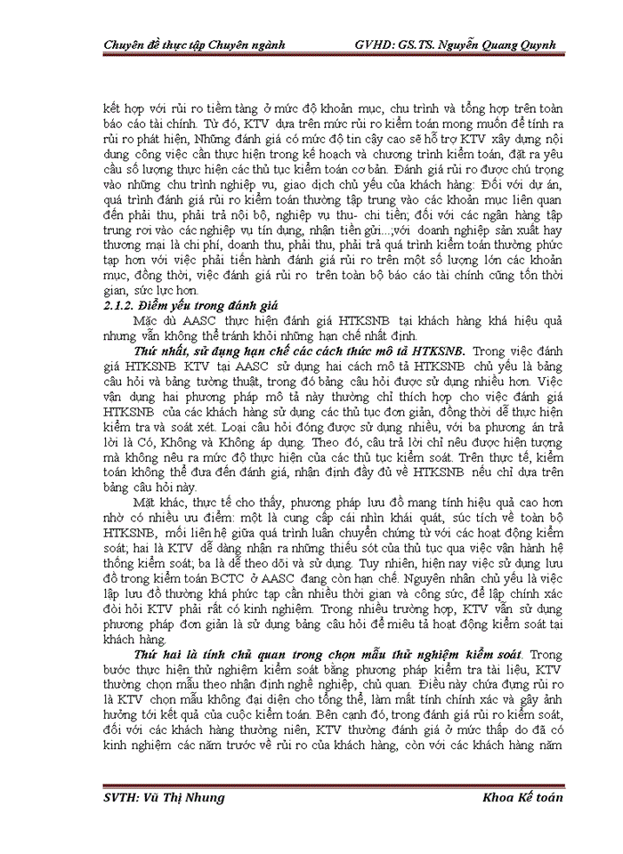 image for page Hoàn thiện đánh giá hệ thống kiểm soỏt nội bộ trong kiểm toán báo cỏo tài chính do công ty trách nhiệm hữu hạn Dịch vụ Tư vấn Tài chính Kế toán và Kiểm toán AASC thực hiện