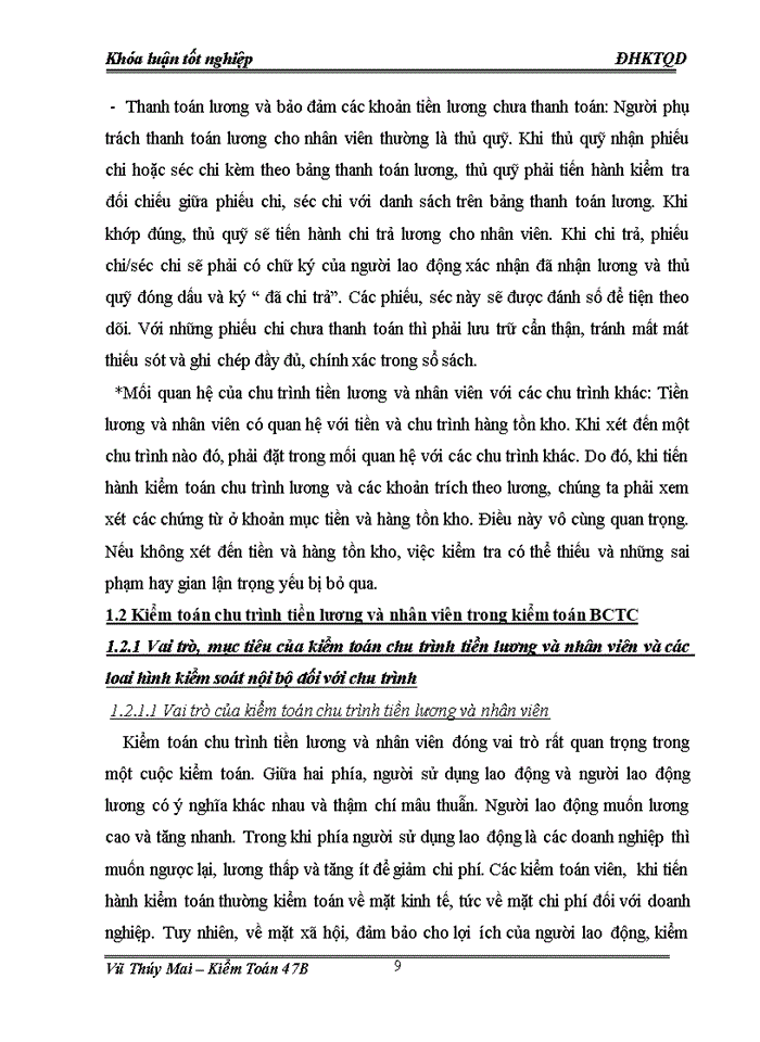 image for page Kiểm toán chu trỡnh tiền lương và nhân viên trong kiểm toán báo cỏo tài chính do công ty trách nhiệm hữu hạn Deloitte Việt Nam