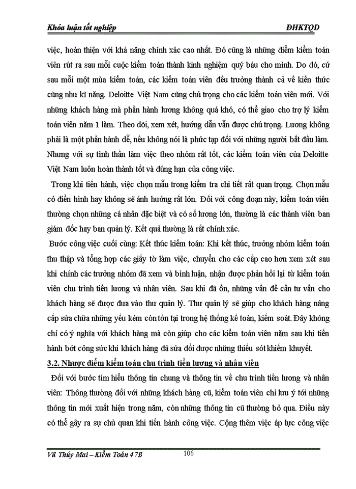 image for page Kiểm toán chu trỡnh tiền lương và nhân viên trong kiểm toán báo cỏo tài chính do công ty trách nhiệm hữu hạn Deloitte Việt Nam