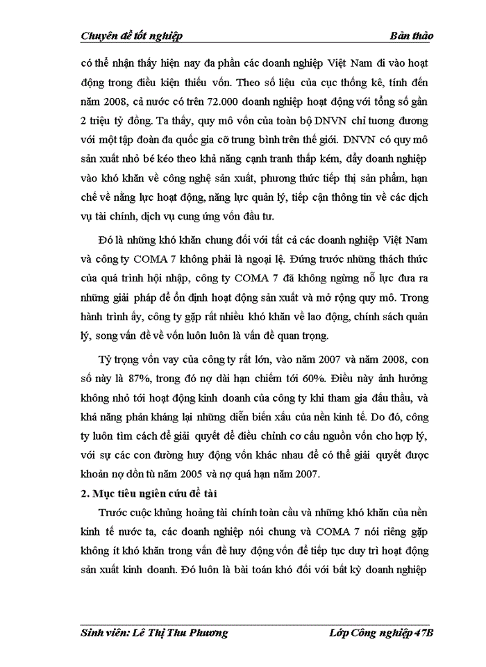 image for page Giải pháp nõng cao hiệu quả huy động vốn của công ty COMA 7