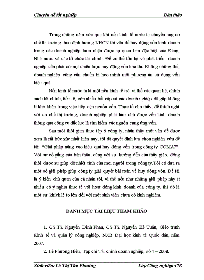 image for page Giải pháp nõng cao hiệu quả huy động vốn của công ty COMA 7