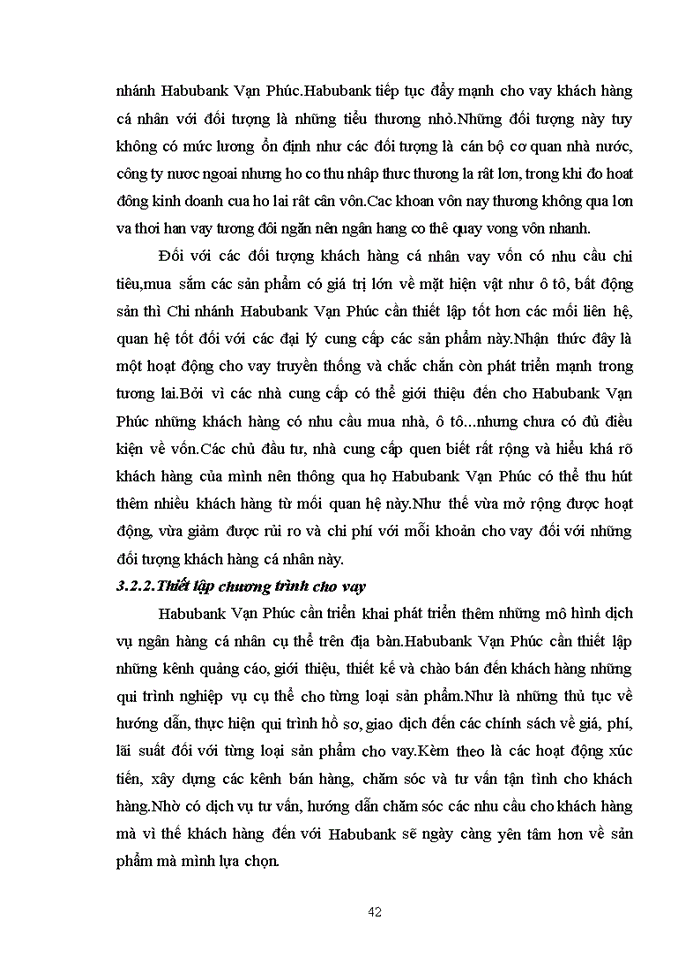 image for page Mụ̣t sụ́ giải pháp tăng cường hiợ̀u quả cho vay khách hàng cá nhân tại NHThương mại Cổ phần Habubank Chi nhánh Vạn Phúc