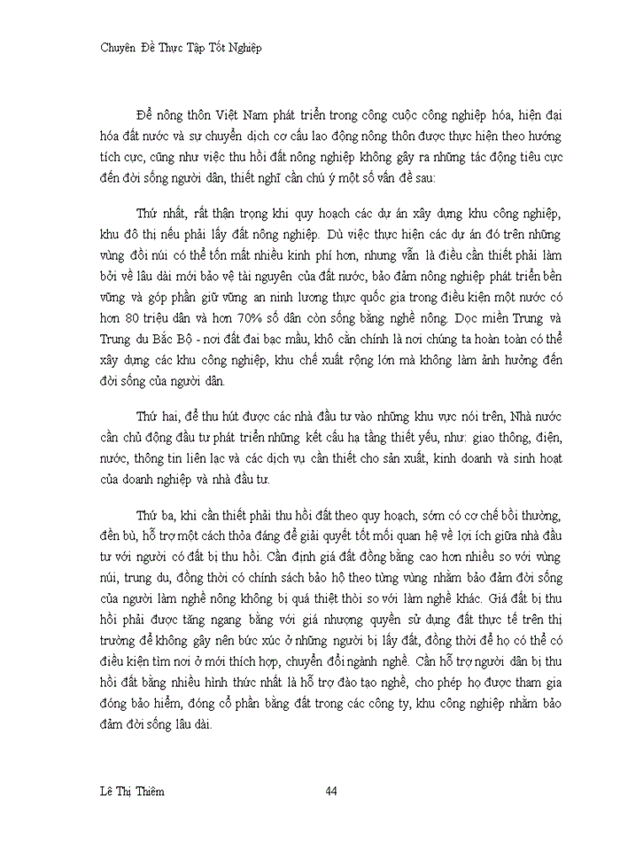 image for page Thực trạng và giải pháp của vấn đề thu hồi đất nụng nghiệp ở ngoại thành Hà Nội
