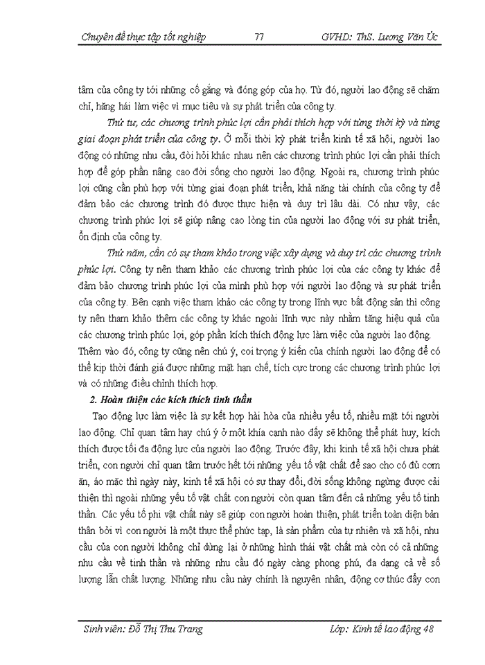 image for page Tạo động lực lao động tại công ty trách nhiệm hữu hạn Quản lý và Kinh doanh Bất động sản Hà Nội