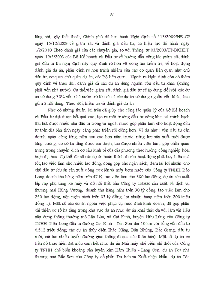 image for page Công tác quản lý hoạt động đầu tư của Sở Kế hoạch và Đầu tư Tỉnh Lạng Sơn Thực trạng và giải pháp