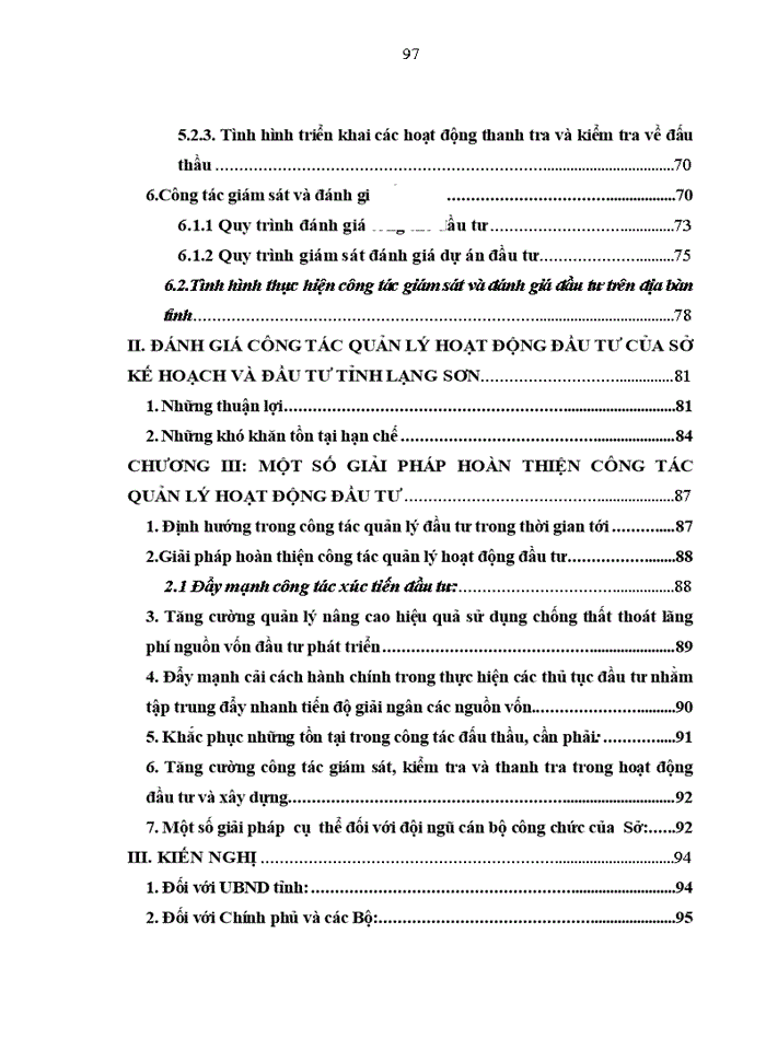image for page Công tác quản lý hoạt động đầu tư của Sở Kế hoạch và Đầu tư Tỉnh Lạng Sơn Thực trạng và giải pháp