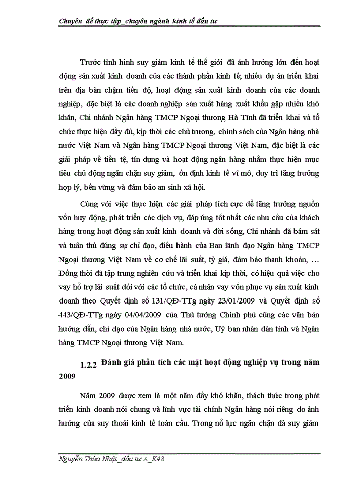 image for page Giải pháp nõng cao chất lượng thẩm định tài chính dự án đầu tư tại Chi nhánh ngân hàng Thương mại cổ phần Ngoại thương Hà Tĩnh