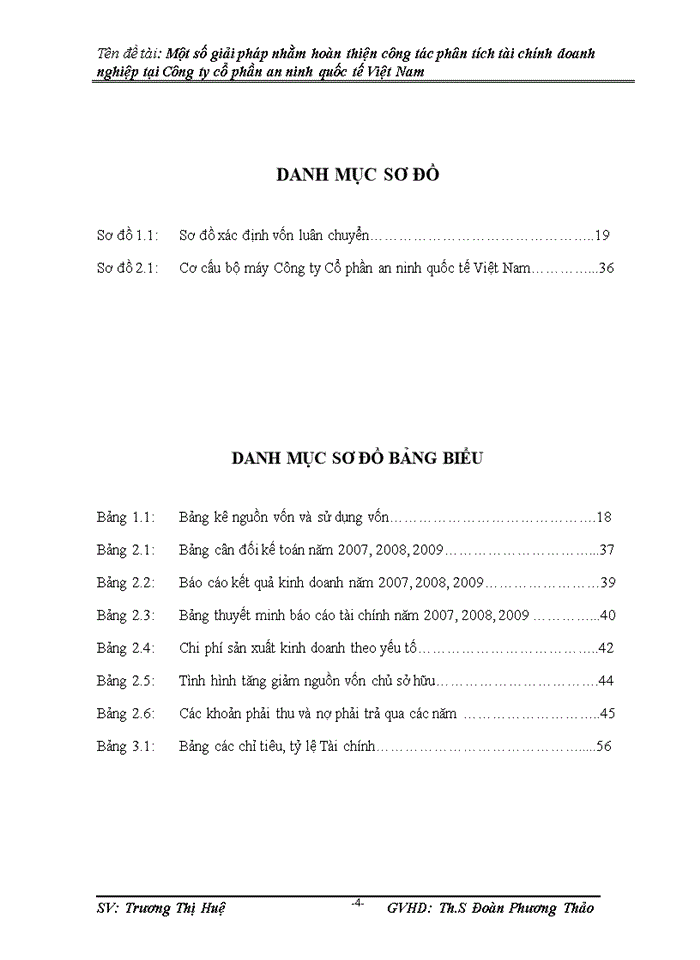 Một số giải pháp nhằm hoàn thiện công tác phõn tớch tài chính doanh nghiệp tại công ty Cổ phần an ninh quốc tế Việt Nam