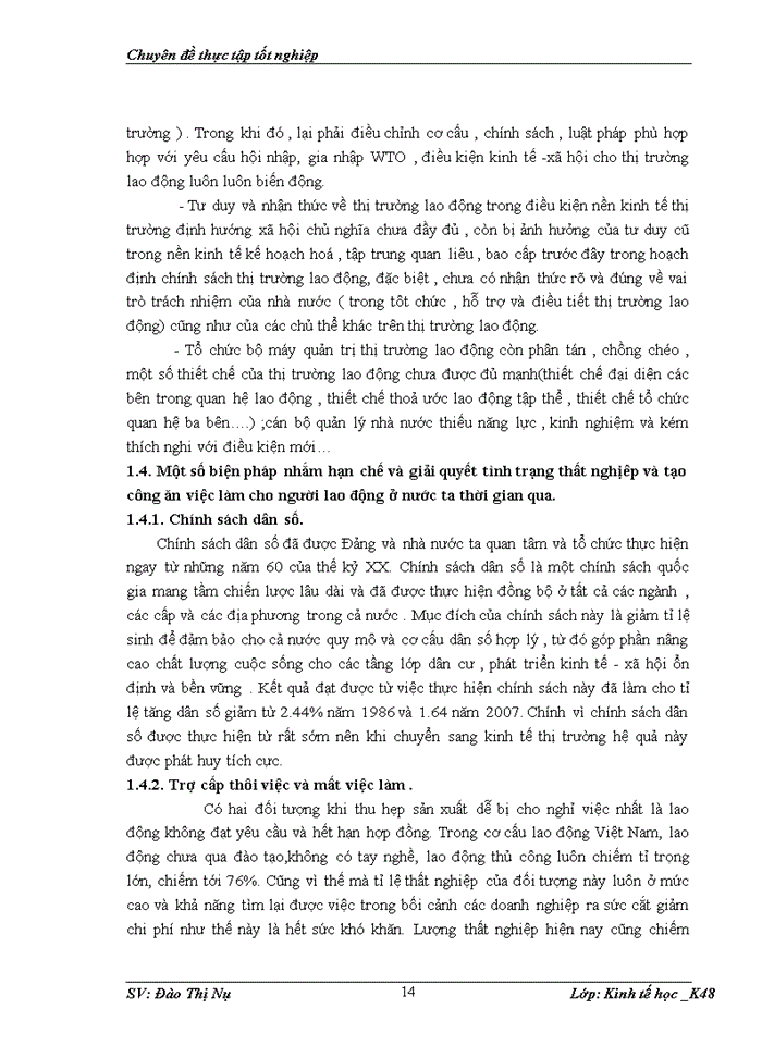 image for page Định hướng và các giải pháp giải quyết tỡnh trạng thất nghiệp và tạo việc làm cho người lao động