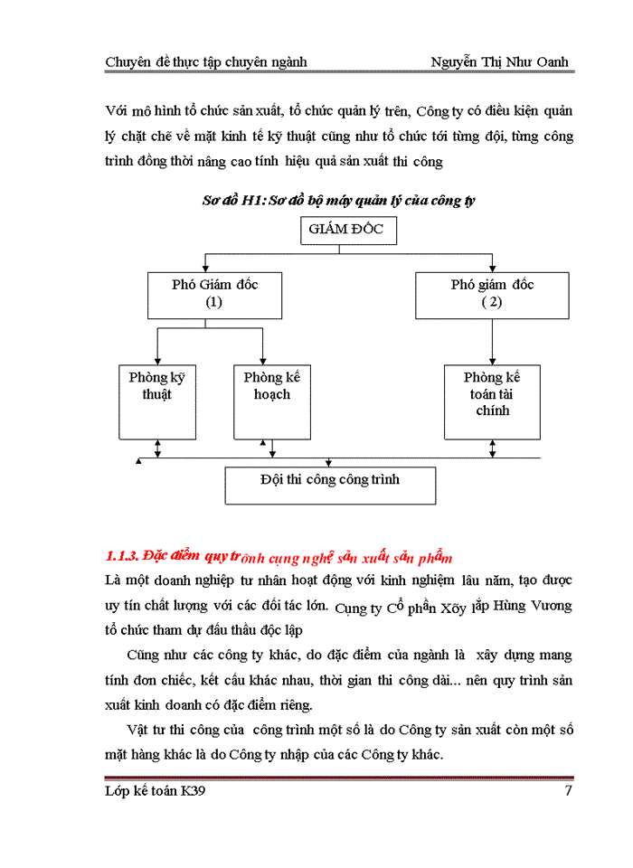 image for page Kờ́ toán chi phí sản xuṍt và tính giá thành sản phõ̉m tại công ty Cổ phần Xõy lắp Hựng Vương