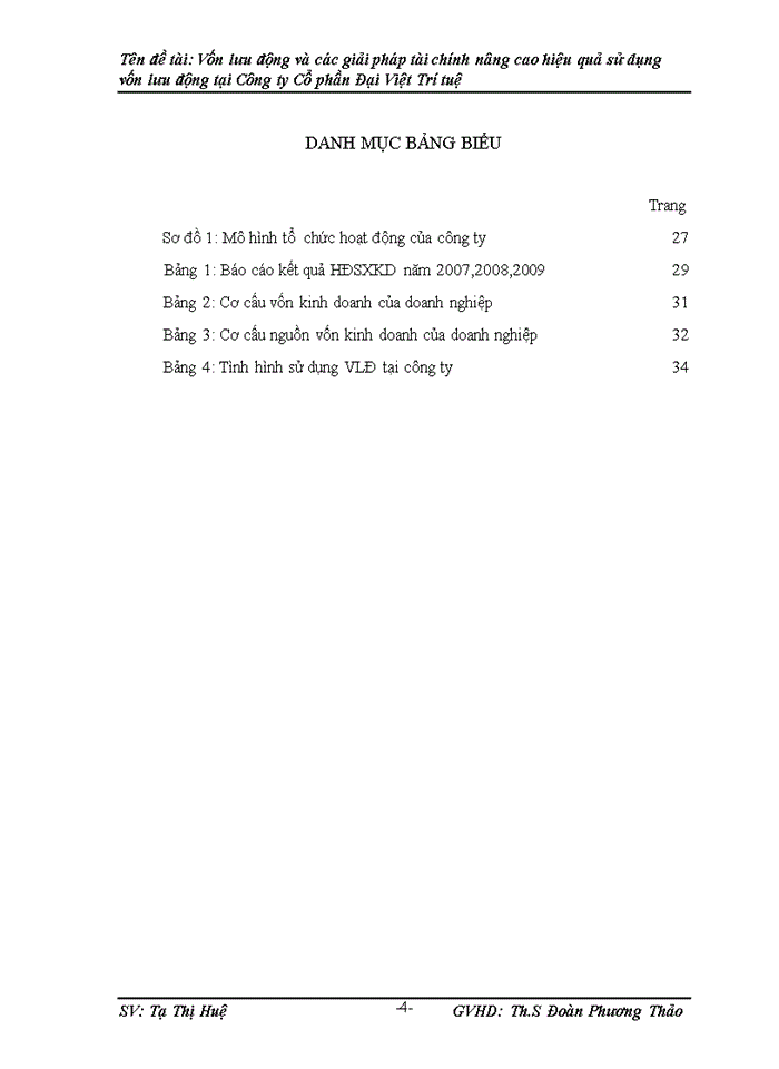 image for page Vốn lưu động và các giải pháp Tài chính nõng cao hiệu quả sử dụng vốn lưu động tại công ty Cố phần Đại Việt Trớ Tuệ
