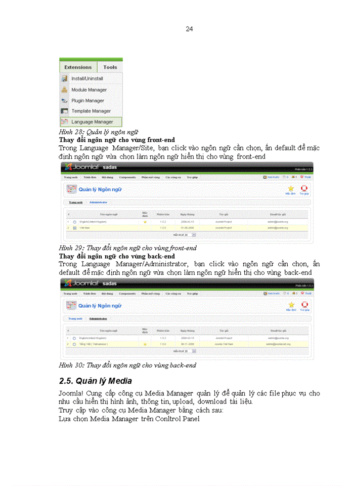 image for page Đồ án Bỏch khoa Giới thiệu về Hệ quản trị nội dung Joomla