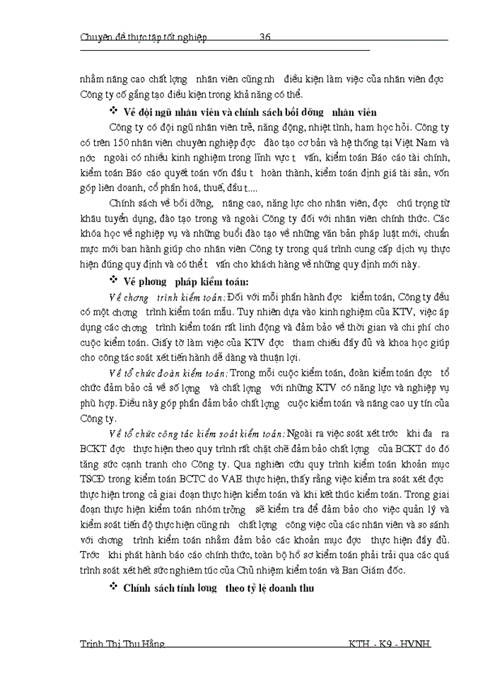 image for page Hoàn thiện quy trình kiểm toán khoản mục tài sản cố định trong kiểm toán Báo cáo tài chính do Công ty trách nhiệm hữu hạn Kiểm toán và Định giá Việt Nam thực hiện