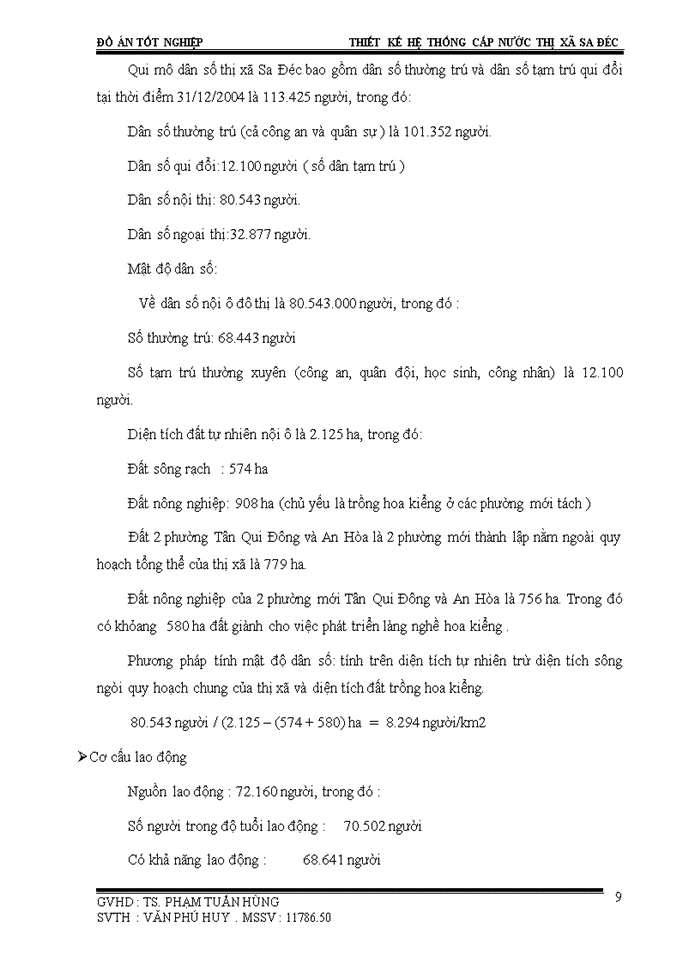 image for page Đồ án Thiết kế cải tạo hệ thống cấp nước Thị xó Sa Độc