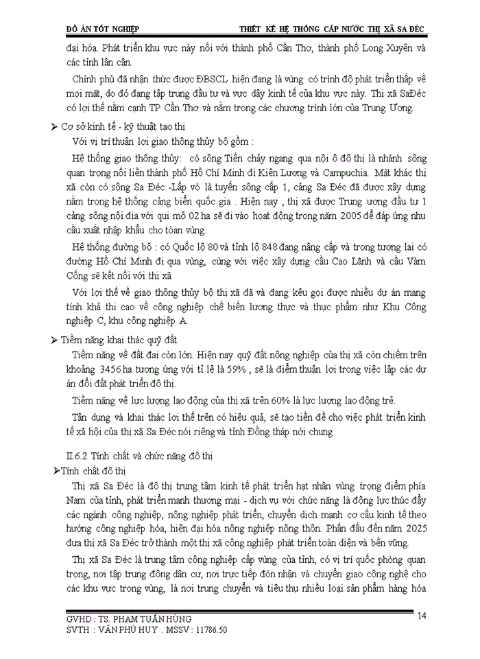 image for page Đồ án Thiết kế cải tạo hệ thống cấp nước Thị xó Sa Độc