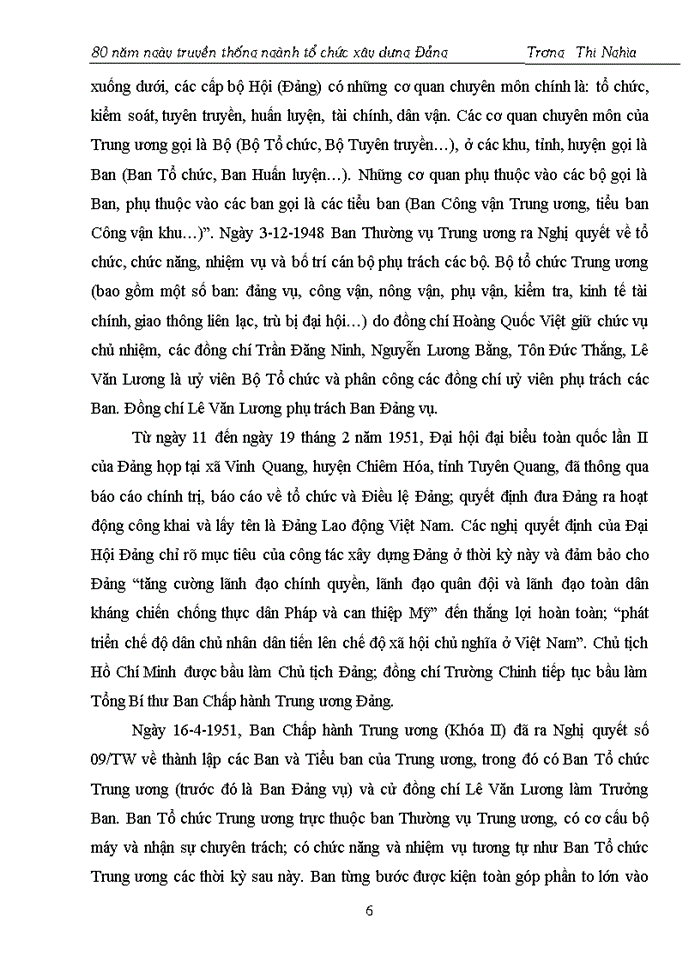 image for page Đảng Tìm hiểu 80 năm ngày truyền thống của ngành tổ chức xây dựng Đảng