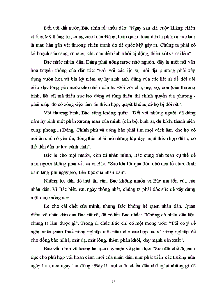 image for page Tư tưởng Tổng quỏt về nội dung và giá trị trong Di chỳc của Chủ tịch Hồ Chớ Minh