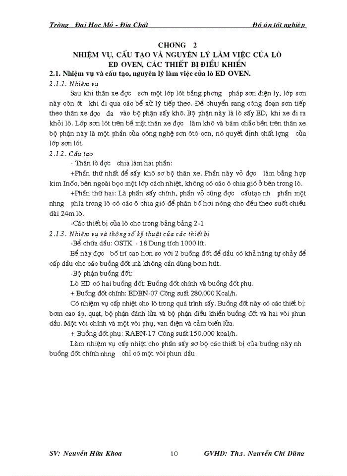 image for page Xây dựng hệ thống điều khiển tự động cho các lò sấy trong công nghệ sơn xe ô tô con của công ty VIDAMCO