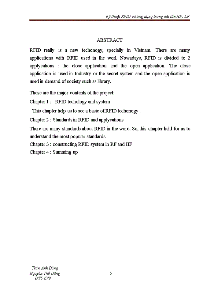 image for page Kỹ thuật RFID và ứng dụng trong dải tần HF LF