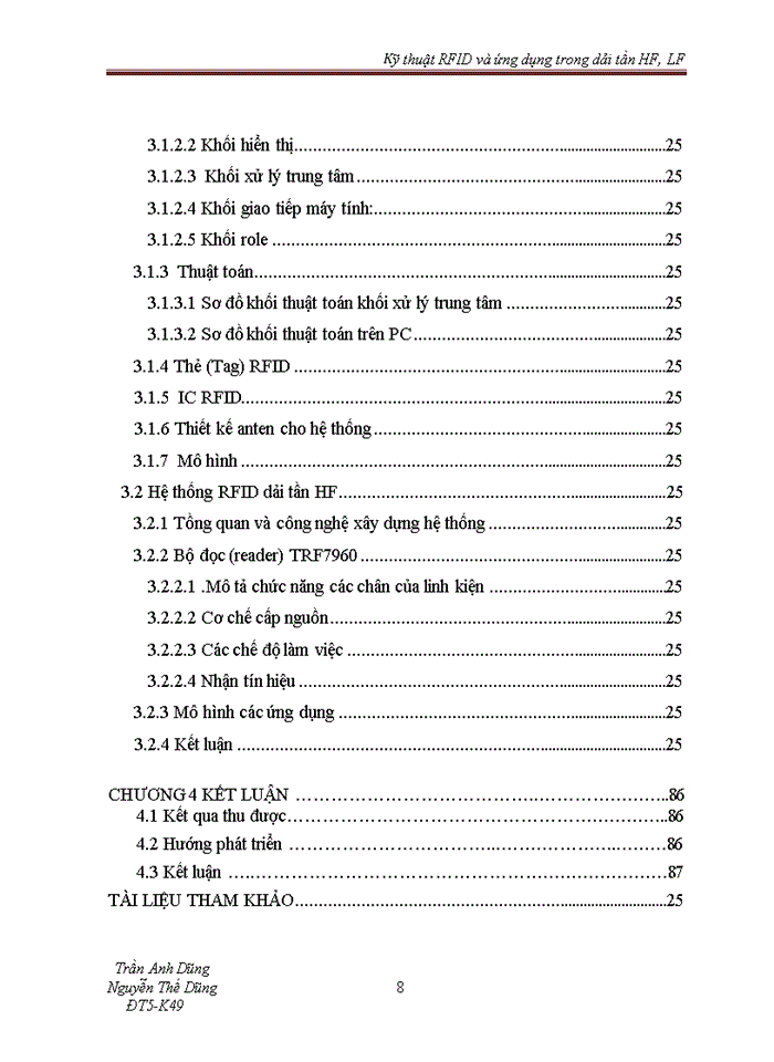 image for page Kỹ thuật RFID và ứng dụng trong dải tần HF LF