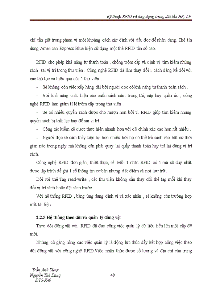 image for page Kỹ thuật RFID và ứng dụng trong dải tần HF LF