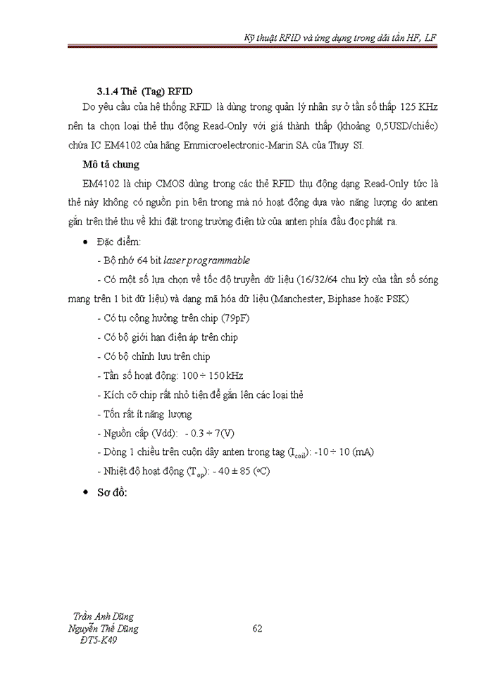 image for page Kỹ thuật RFID và ứng dụng trong dải tần HF LF