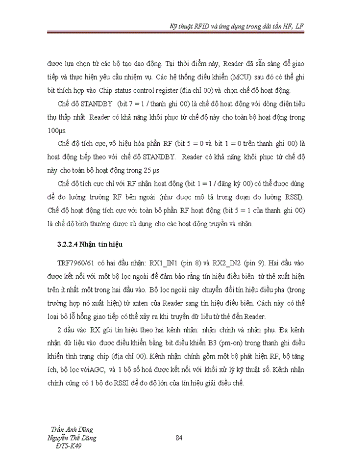 image for page Kỹ thuật RFID và ứng dụng trong dải tần HF LF