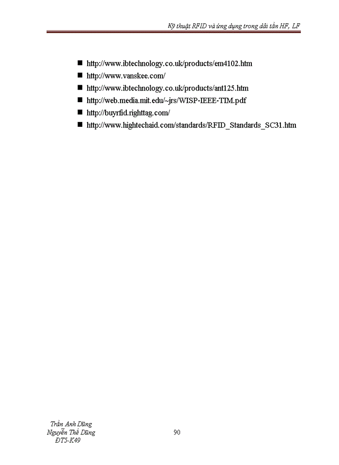 image for page Kỹ thuật RFID và ứng dụng trong dải tần HF LF