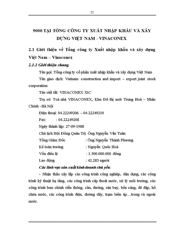 image for page Hoàn thiện hệ thống quản lý chất lượng theo tiờu chuẩn ISO 9000 tại Tổng công ty cổ phần Xuất Nhập Khẩu Xõy Dựng Việt Nam Vinaconex