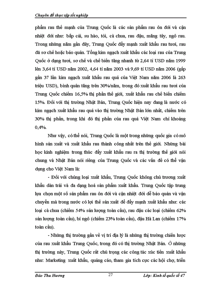 image for page Thỳc đẩy xuất khẩu mặt hàng rau quả của Việt Nam sang thị trường Nhật Bản