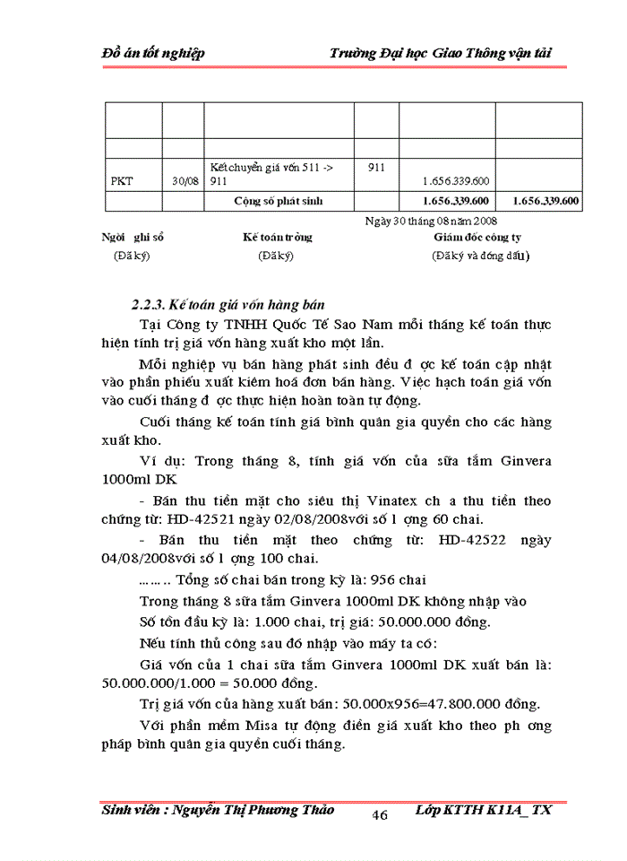 image for page Tổ chức công tác kế toán bán hàng và xác định kết quả bán hàng tại công ty trách nhiệm hữu hạn Quốc Tế Sao Nam