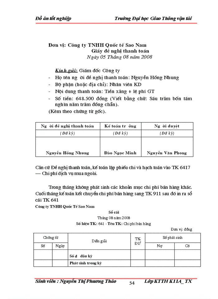 image for page Tổ chức công tác kế toán bán hàng và xác định kết quả bán hàng tại công ty trách nhiệm hữu hạn Quốc Tế Sao Nam