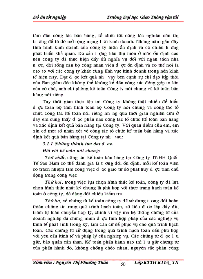 image for page Tổ chức công tác kế toán bán hàng và xác định kết quả bán hàng tại công ty trách nhiệm hữu hạn Quốc Tế Sao Nam