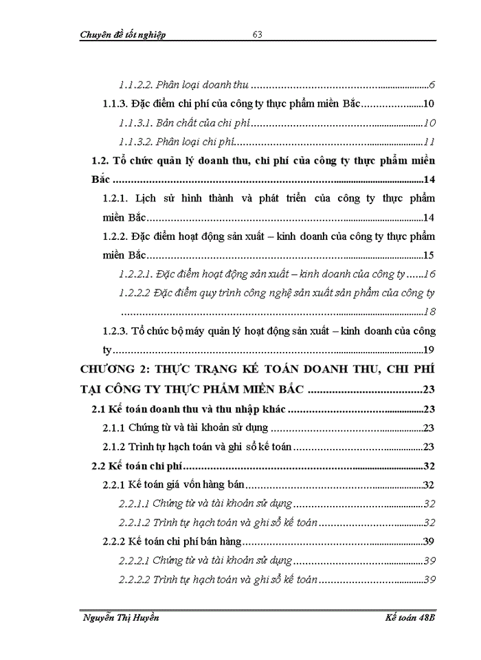 image for page Hoàn thiện Kế toán doanh thu chi phớ xỏc định kết quả kinh doanh tại công ty thực phẩm miền Bắc