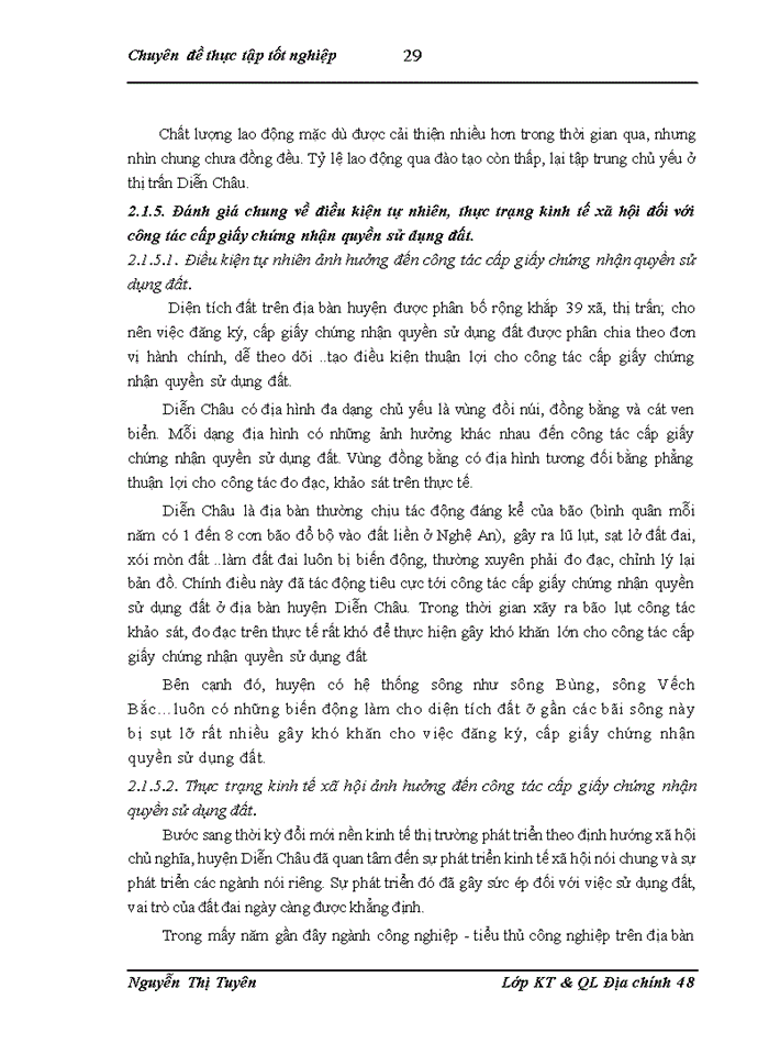 image for page Công tác cấp giấy chứng nhận quyền sử dụng đất trờn địa bàn huyện Diễn Chõu tỉnh Nghệ An