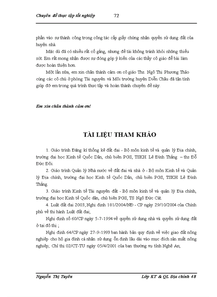 image for page Công tác cấp giấy chứng nhận quyền sử dụng đất trờn địa bàn huyện Diễn Chõu tỉnh Nghệ An