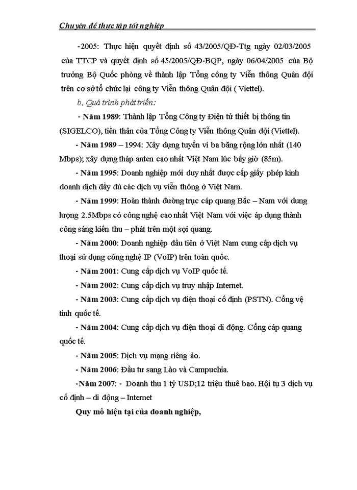 image for page Một số giải pháp nõng cao chất lượng cung cấp dịch vụ Internet tại công ty viễn thụng quõn đội Viettel