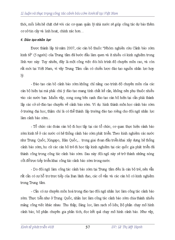 image for page Lí luọ̃n và thực trạng công tác cảnh báo sớm kinh tờ́ tại Viợ̀t Nam