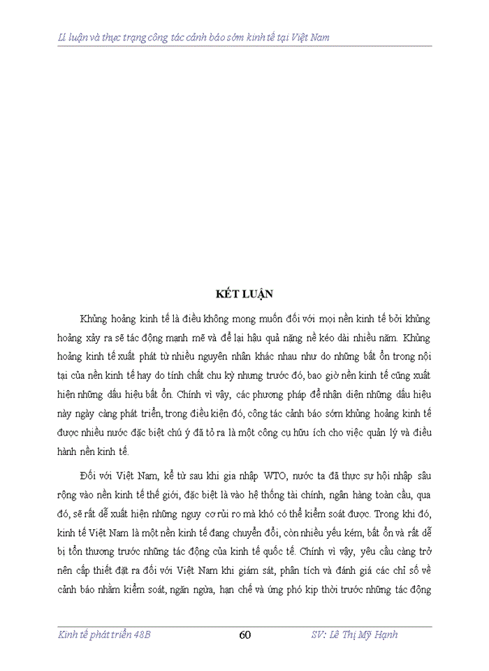 image for page Lí luọ̃n và thực trạng công tác cảnh báo sớm kinh tờ́ tại Viợ̀t Nam